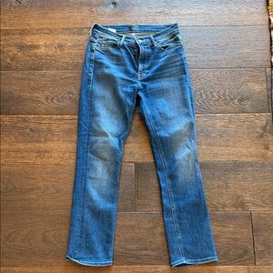MOTHER Men's Slim Straight Jeans in Blue Denim